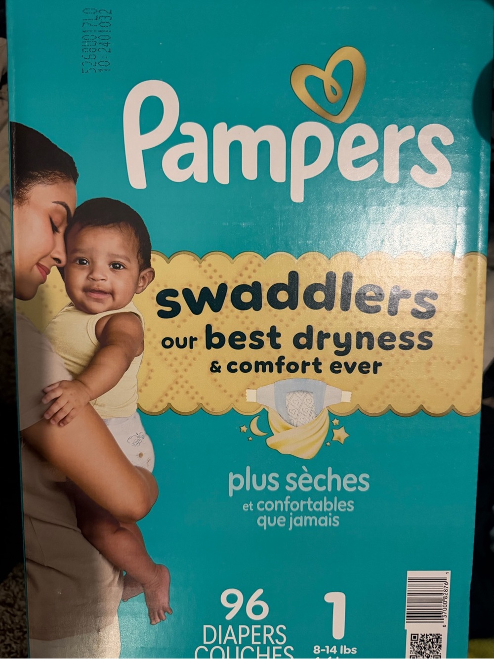 Pampers Swaddlers Diapers - Teal & Yellow